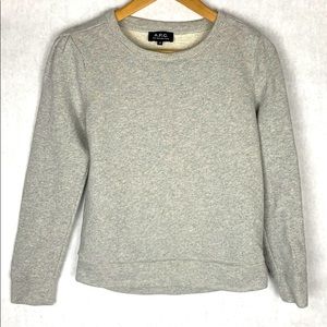 APC metallic grey sweatshirt